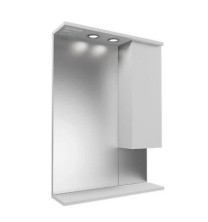 Mirsant Зеркало шкаф Next 60 см, правое, белое УТ000021377