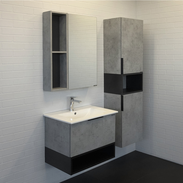 Приобрести сomforty тумба с раковиной "франкфурт-60", светлый бетон