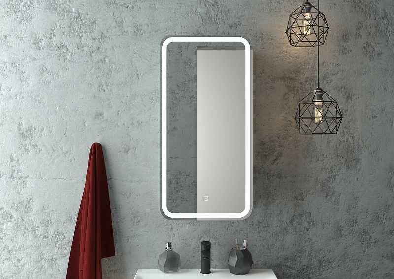 Приобрести continent зеркало шкаф с подсветкой elliott 40х80 см, сенсорный включатель, правосторонее, белое