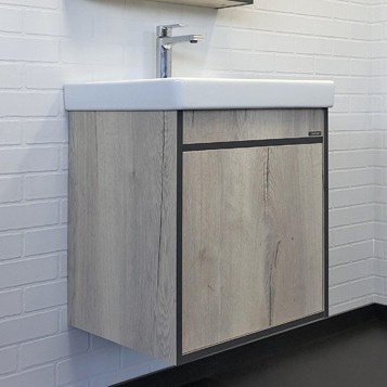 Приобрести сomforty тумба с раковиной вена 55 дуб дымчатый