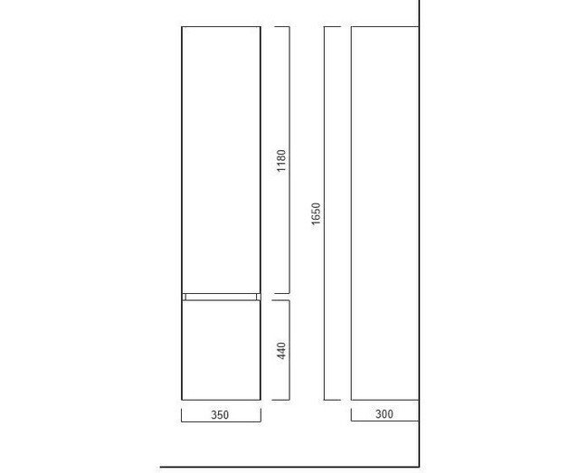 Приобрести пенал подвесной kerama marazzi cubo 165 см, белый l\r