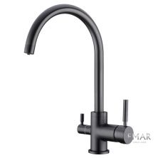 Emar Смеситель для кухни, графит ECB - 3007 PVD dark