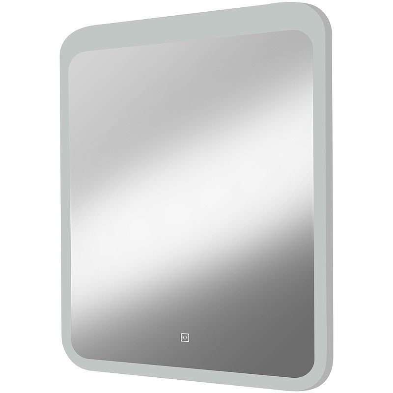 Приобрести continent зеркало с подсветкой lacio 70х90 см, сенсорный включатель, белое