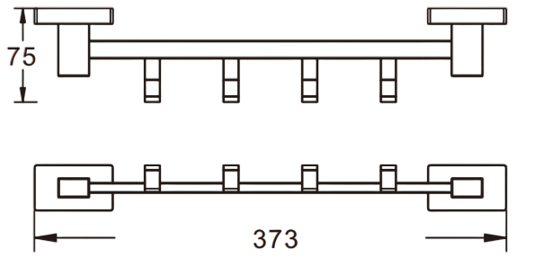 Приобрести крючок четверной vieir v5015g серый