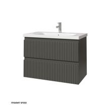 Caprigo Тумба с раковиной FORTE STRIPE 80 см, графит