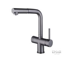 Emar Смеситель для кухни, графит ЕС - 7026 PVD Dark