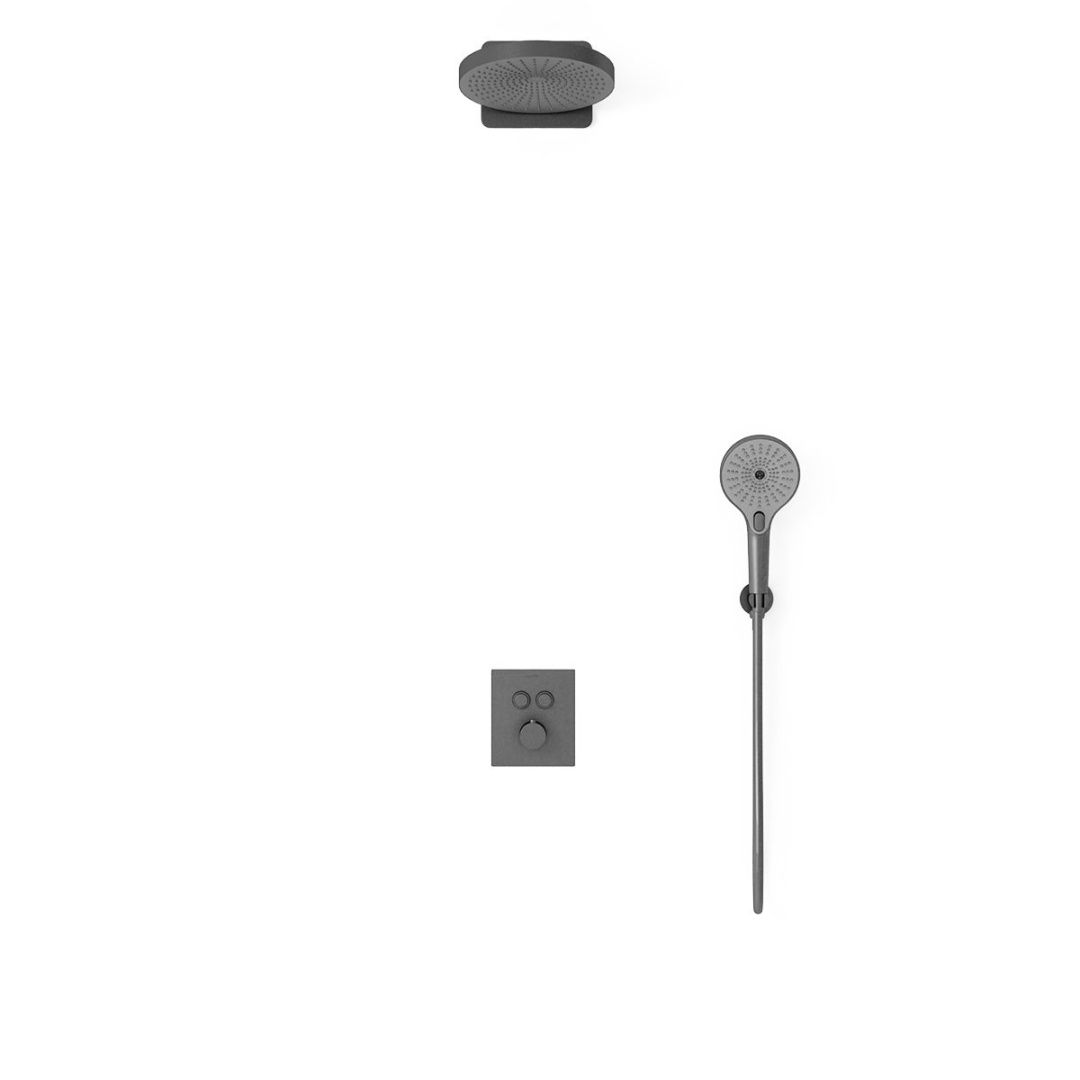 Приобрести vincea встраиваемая душевая система inspire, оружейная сталь vsfw-3i21t1gm