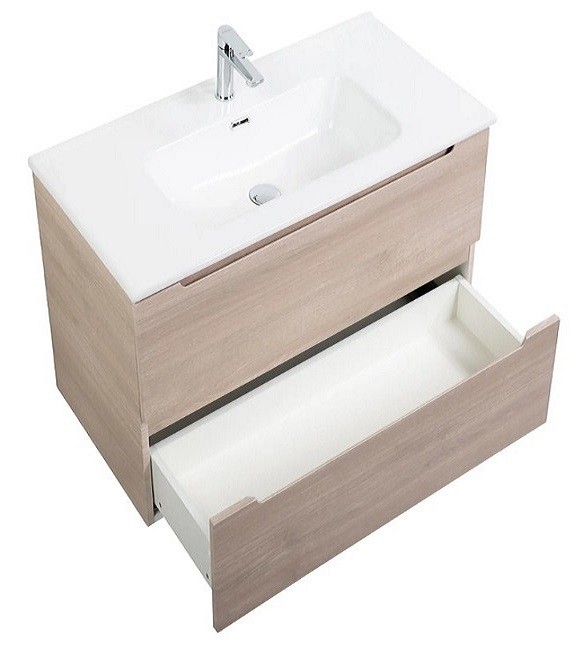 Приобрести тумба подвесная с раковиной belbagno etna-800-2c-so-rg-p 80 см, rovere grigio