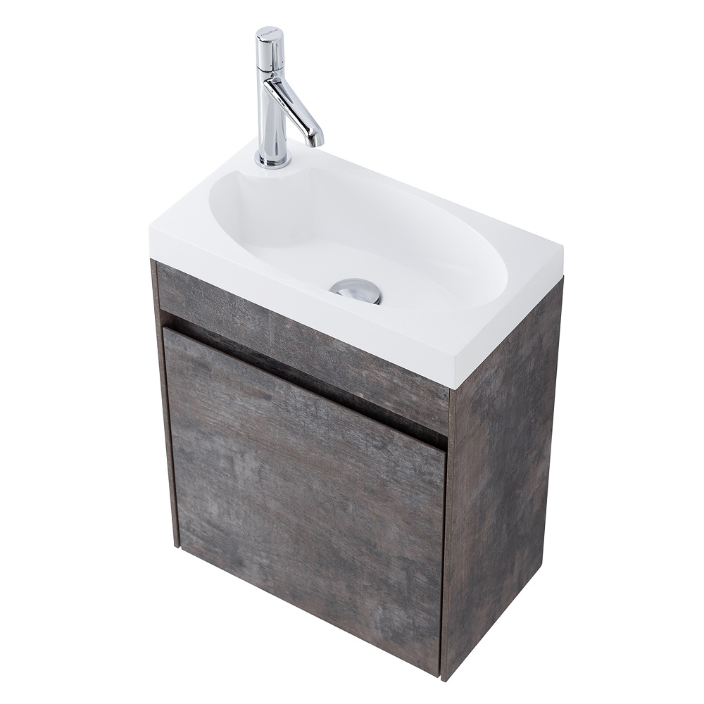 Приобрести belbagno тумба с раковиной pietra mini 46 см, подвесная с дверью 46-r stone, белая раковина