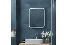 Continent Зеркало с подсветкой Bruno 60х80 см, сенсорный включатель, белое