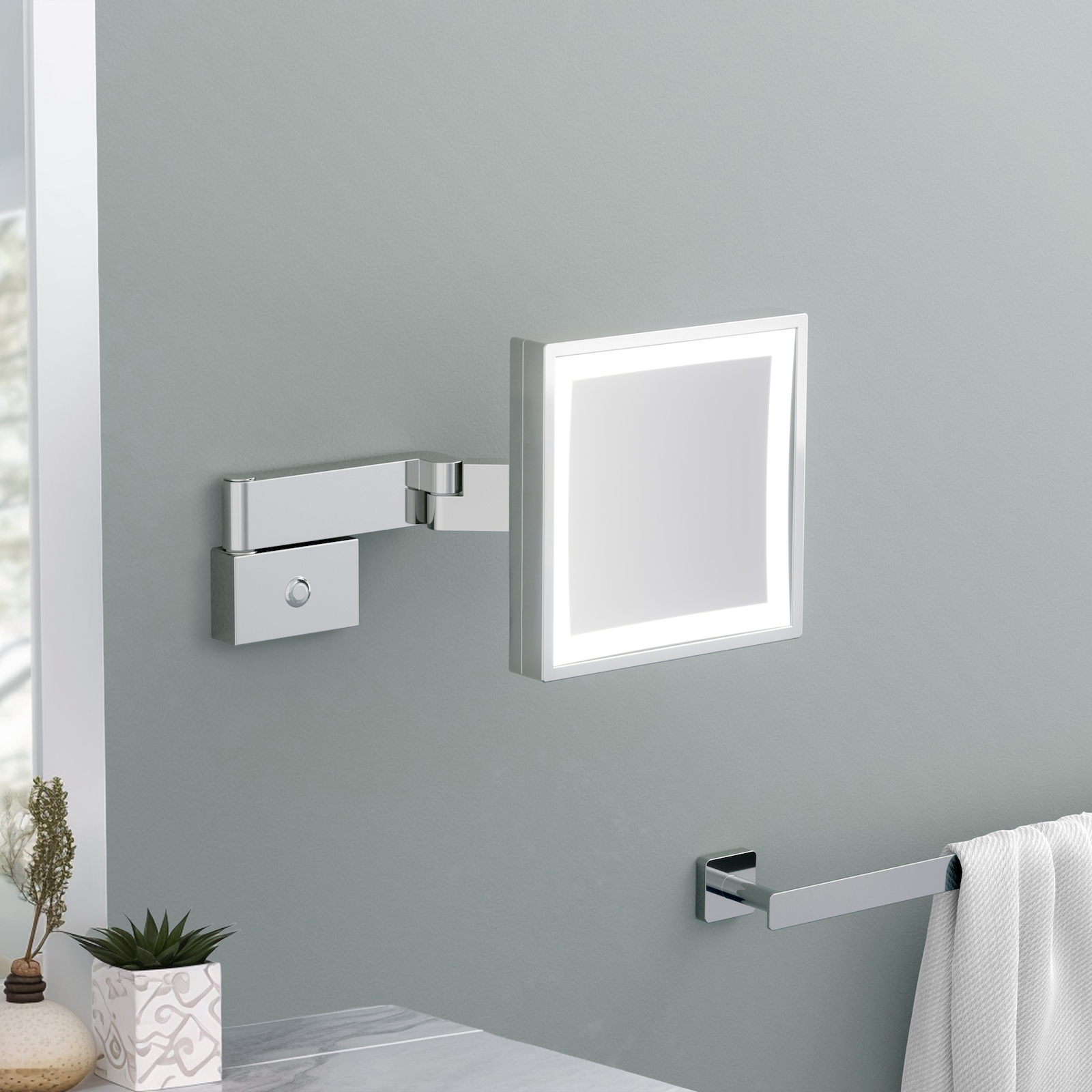 Приобрести зеркало с подсветкой timo selene 10076/00 хром