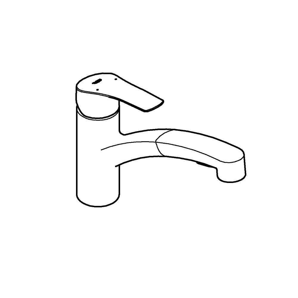 Приобрести смеситель для кухни eurosmart с выдвижным изливом, сталь 30305dc1