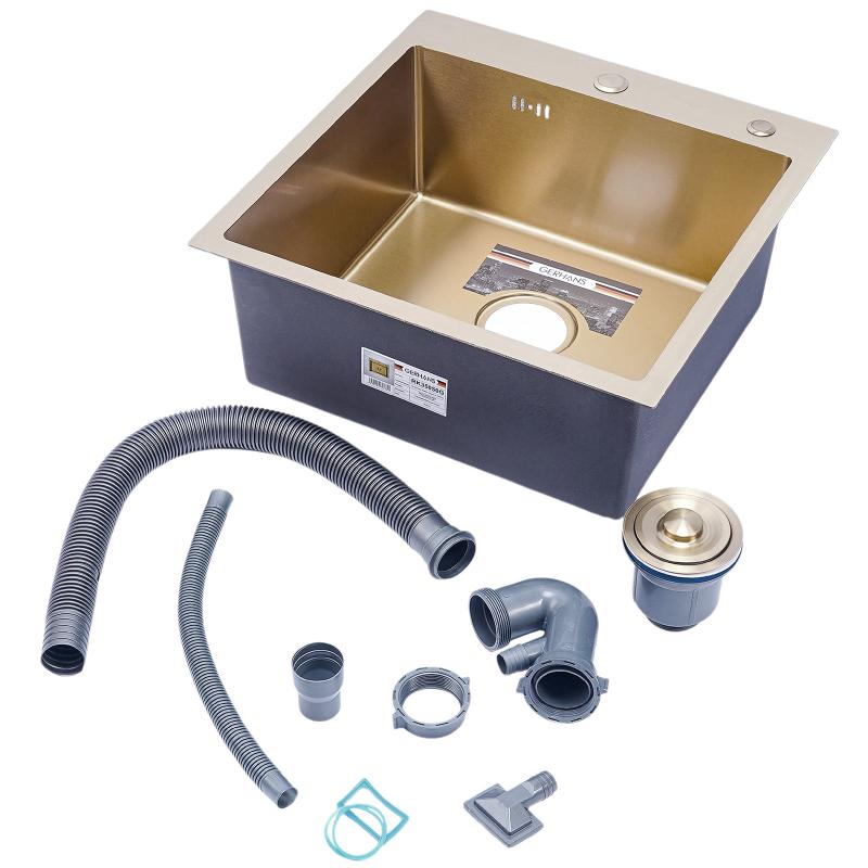 Приобрести gerhans кухонная мойка 50х50 см, золото