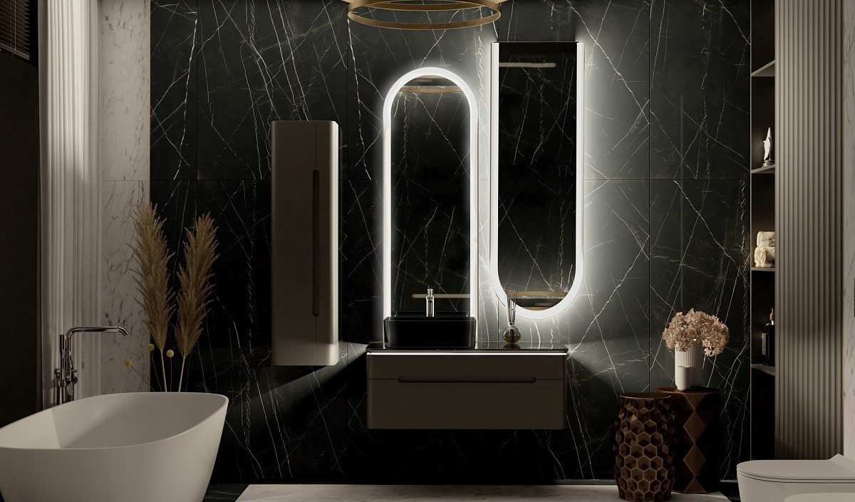 Приобрести azario зеркало арракис 480*1450 бесконтактный сенсор