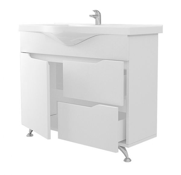 Приобрести mirsant тумба напольная soho 100 см с раковиной ут000027602