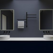 Vincea Полотенцесушитель электеический 43х60 см, черный VTD-1S1CBE