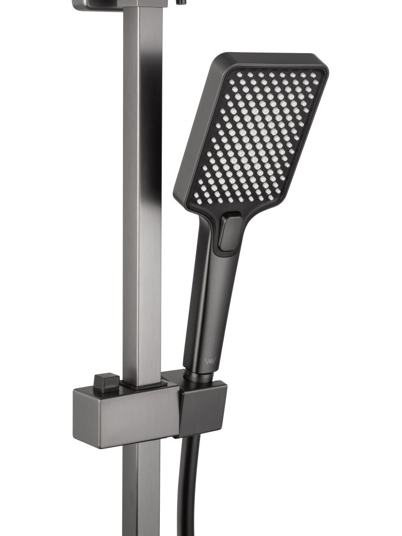 Приобрести душевая система wonzon & woghand cube, темный графит (ww-88739016-bgm)