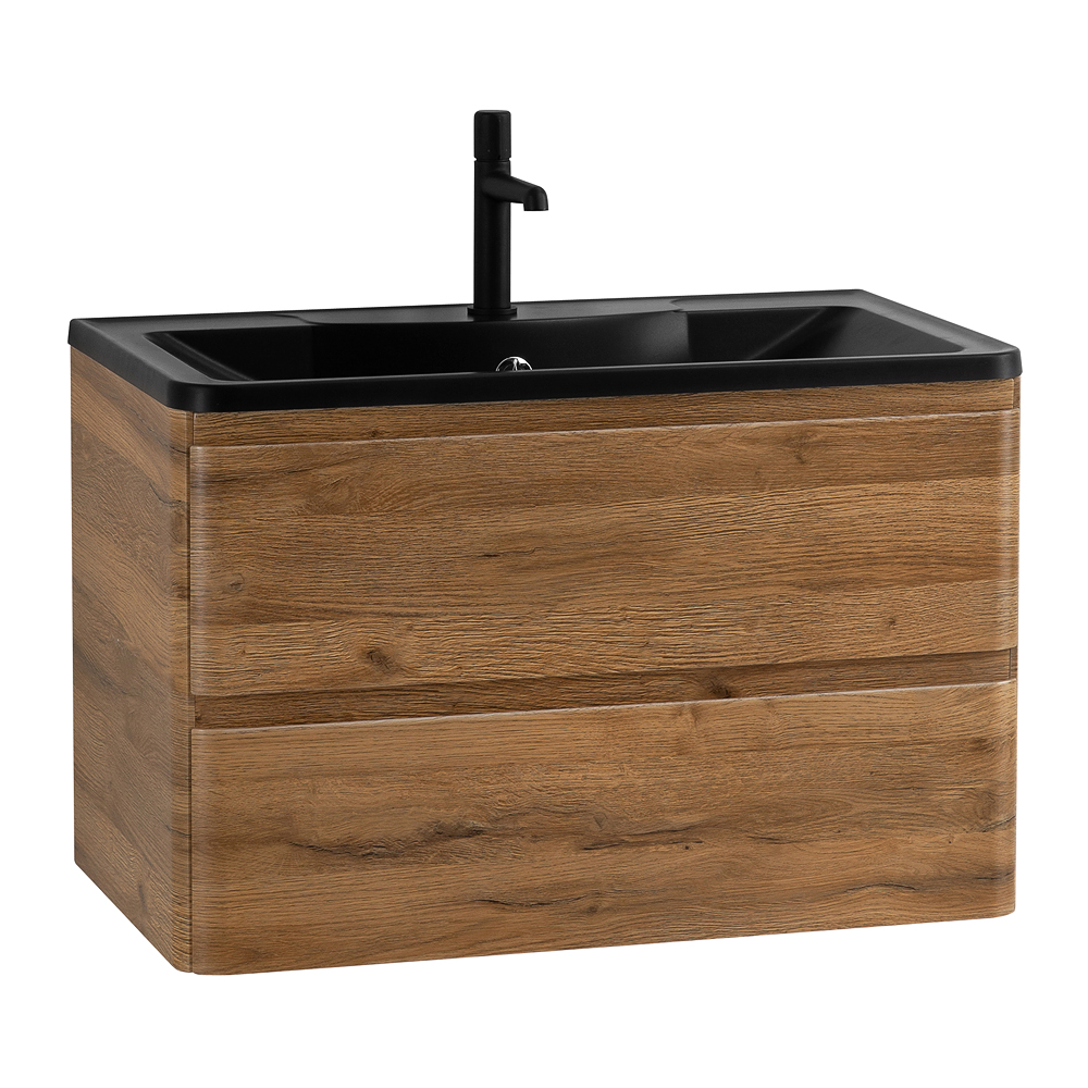 Приобрести belbagno тумба с раковиной albano 100 см, подвесная rovere rustico, чёрная раковина