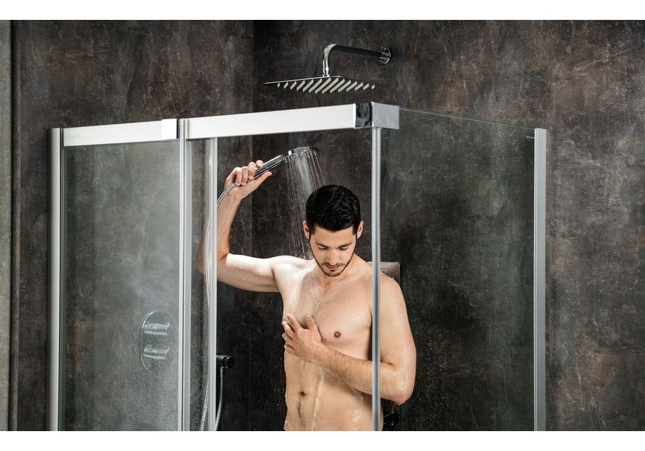 Приобрести ограждение душевое ravak matrix msdps 100х80 см 0wla4c00z1 l алюминий/прозрачное