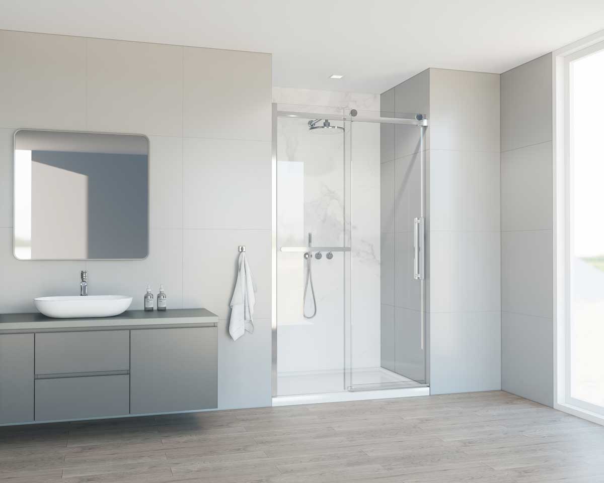 Приобрести vincea душевая дверь como soft 110 см, прозрачное, хром vds-1cs110cl