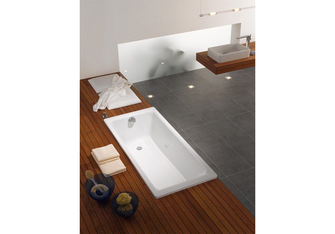 Приобрести ванна стальная kaldewei saniform plus 170x73 см, 112900013001 easy clean, alpine white