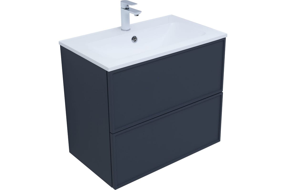 Приобрести aquanet тумба с раковиной арт 75 см,маренго