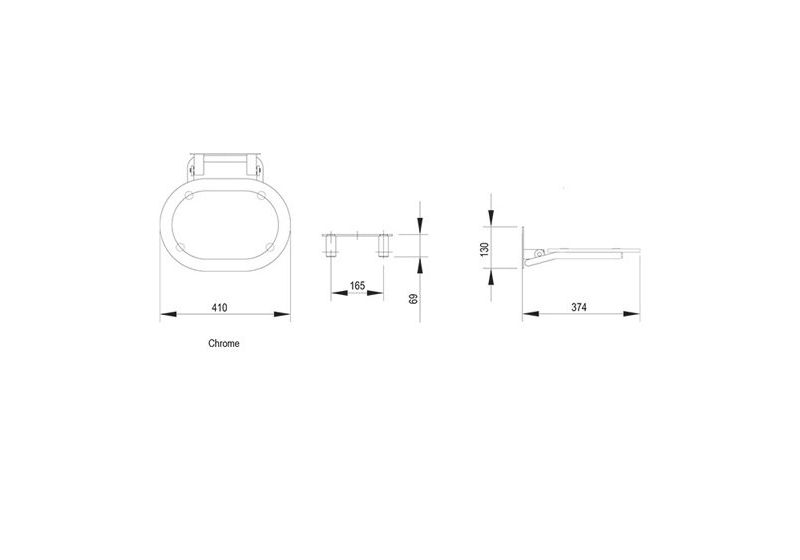Приобрести сиденье для душа ravak chrome clear/stainless b8f0000029