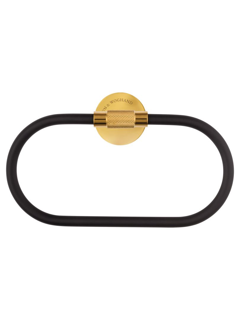 Приобрести кольцо для полотенец wonzon & woghand majestic, черный/золото (ww-9213)