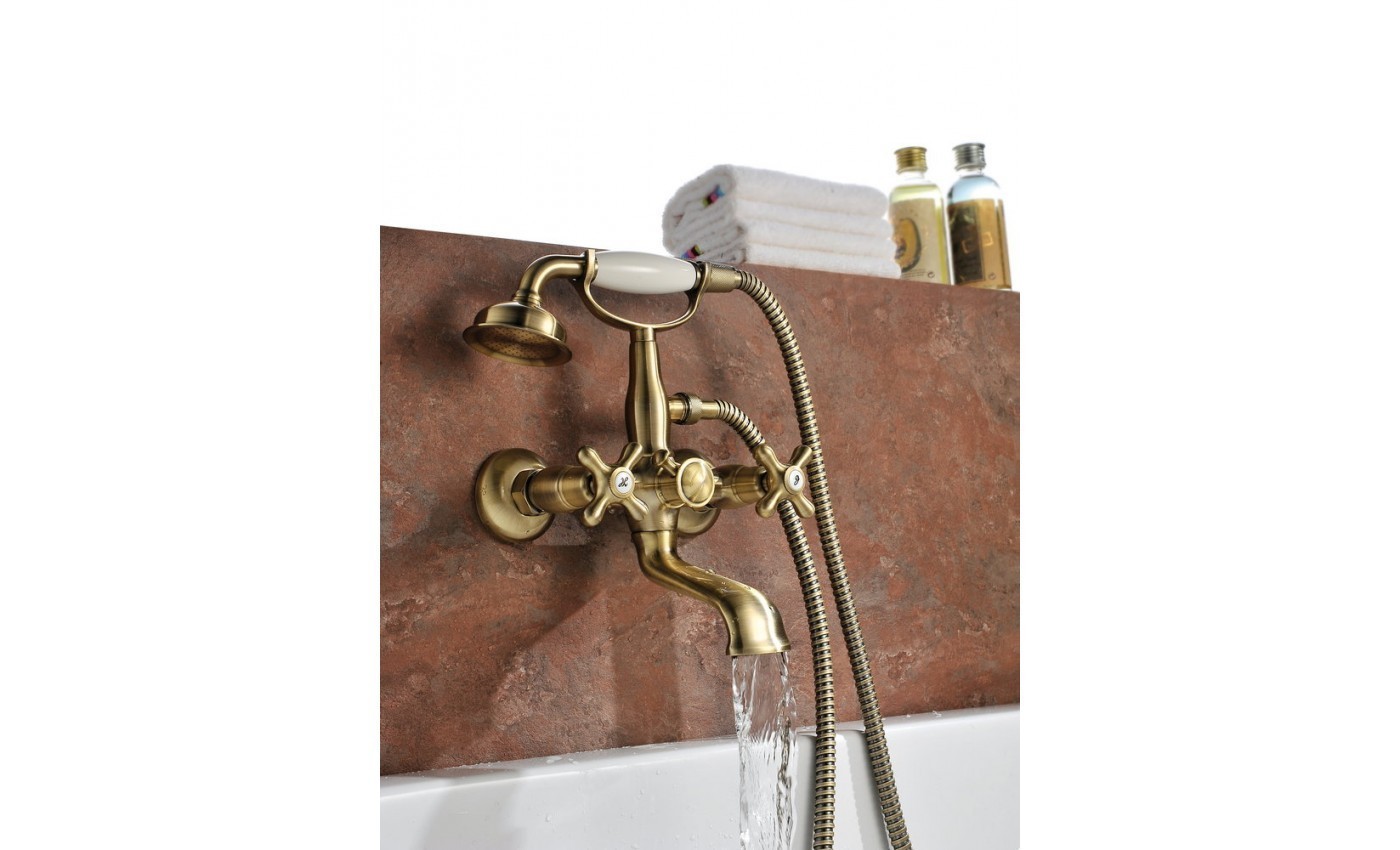 Приобрести lemark смеситель для ванны vintage, бронза lm2812b