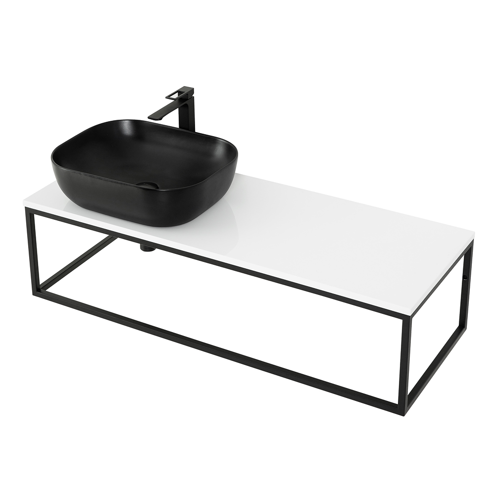 Приобрести belbagno консоль со столешницей etna-kraft 120 см, подвесная ek-120-st, левая