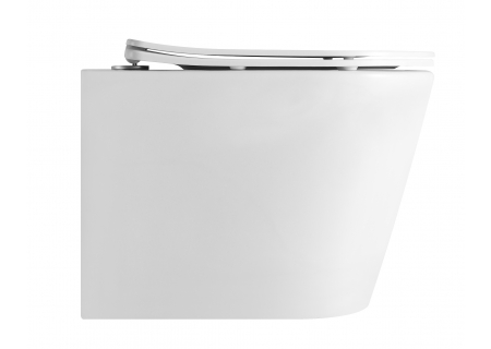 Приобрести triton подвесной унитаз verso 0832, безободковый с тонким сиденьем, микролифт