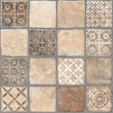 Плитка напольная Керамин Карфаген 3Д Бежевая 40*40см