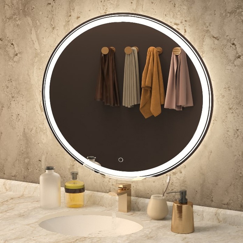 Приобрести azario зеркало olivia 800*800, белый, сенсорный включатель, cs00066641