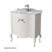 Caprigo Тумба с раковиной BOURGET 80 см, белая, эмаль 11023 3