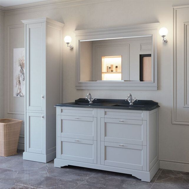 Приобрести caprigo тумба с раковиной greenwich 140 см, белая, эмаль