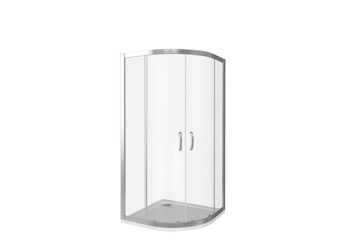 Приобрести ограждение душевое bas infinity r-90-c-ch 90х90 см