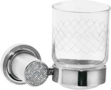 Boheme Стакан для зубных щеток Royale Cristal, хром\белый 10924-CR