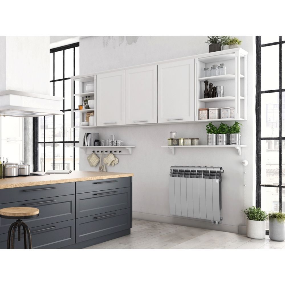 Приобрести royal thermo радиатор биметаллический biliner 500 /silver satin ( серебристый ) vr - 12 секц.