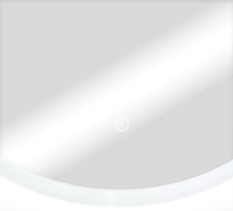 Приобрести continent зеркало с подсветкой brida 60х60 см, сенсорный включатель, белое