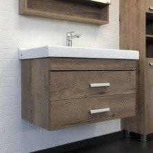 Сomforty Тумба с раковиной Никосия 80П дуб темный