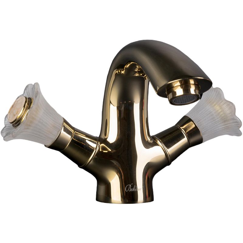 Приобрести boheme смеситель для раковины camelia, золото 291-camelia