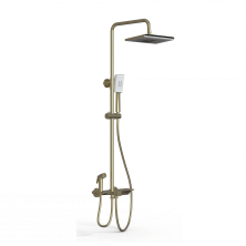 Душевая система с термостатом WONZON & WOGHAND, Брашированное золото (WW-B3310-BG)