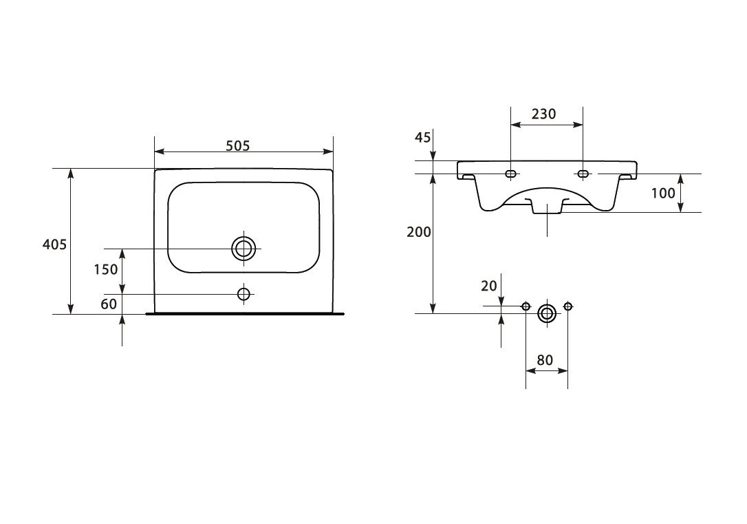Приобрести раковина подвесная cersanit colour 50 см