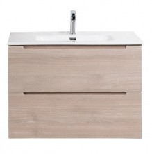 Тумба подвесная с раковиной BelBagno ETNA-800-2C-SO-RG-P 80 см, Rovere Grigio