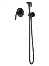 Смеситель с гигиеническим душем встраиваемый WONZON & WOGHAND STEAM, Черный матовый (WW- 88849008-MB)