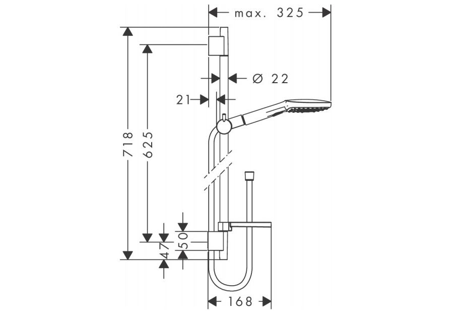 Приобрести 26620000 raindance select душевой набор raindance select e 120 / unica's puro set 0,65 m