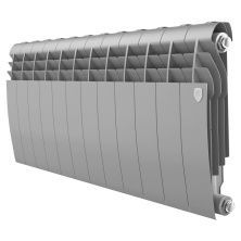 Royal Thermo Радиатор биметаллический BiLiner 350 /Silver Satin ( серебристый ) - 12 секц.