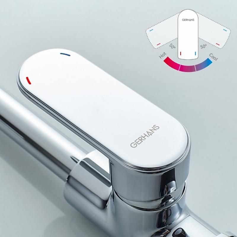 Приобрести gerhans смеситель для кухни k22, хром k14022