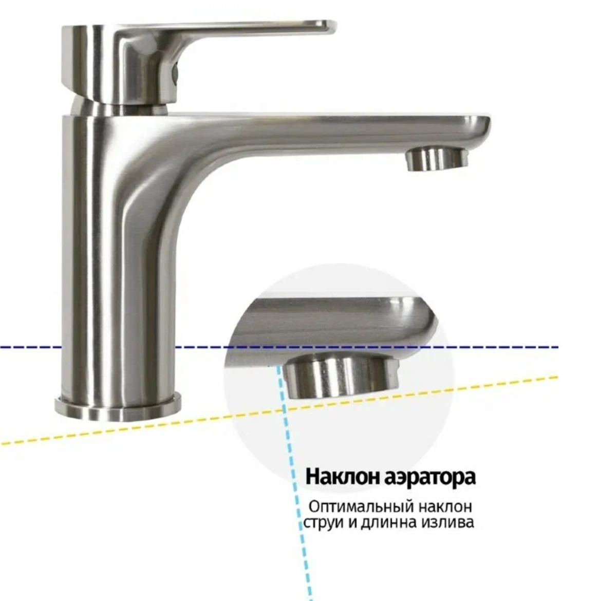 Приобрести grocenberg смеситель для раковины, никель gb2009nk