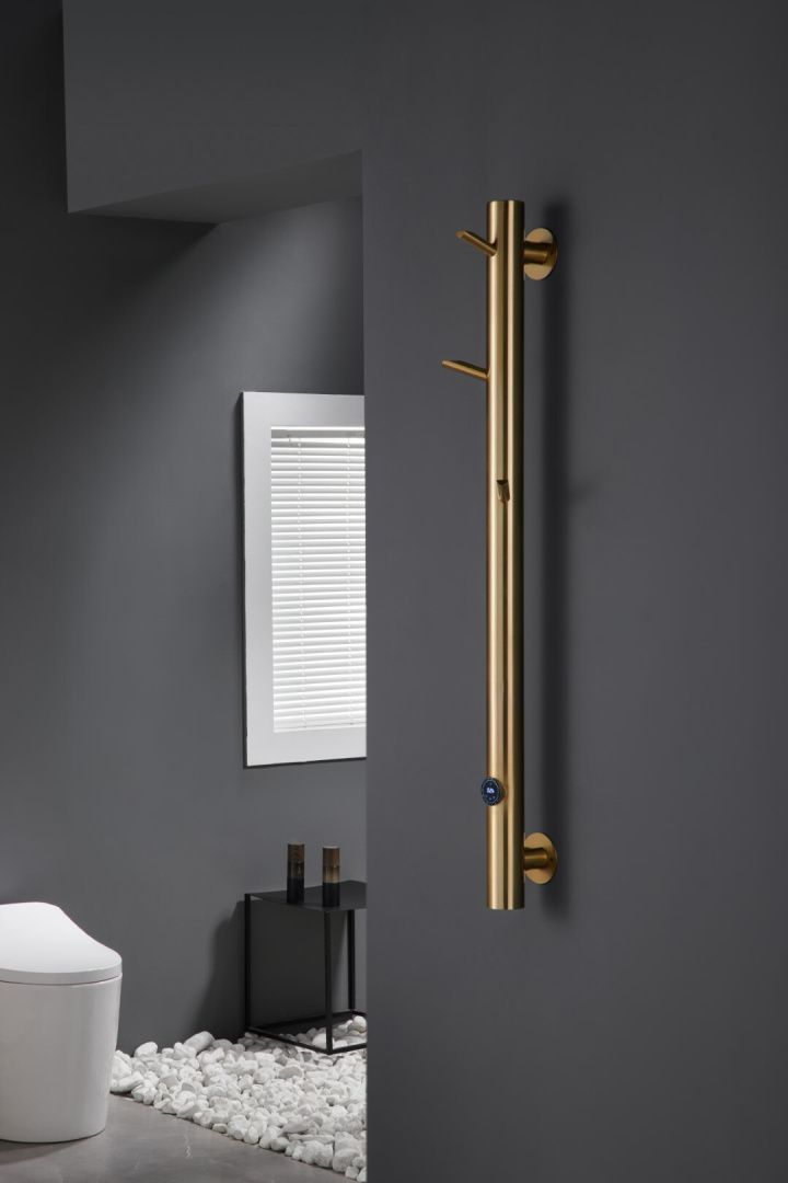 Приобрести boheme полотенцесушитель uno 23х150 см, электрический, матовое золото 724-mg